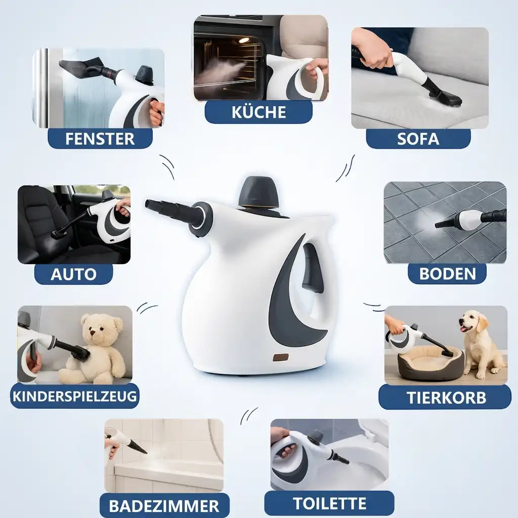 Tenobrix Dampfreiniger - Ersetzt alle chemischen Reinigungsmittel